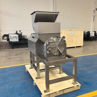 Driebladige rotor gember bieten fruit pulverisator industriële groentehakker machine roestvrijstalen groentevermaler