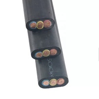 Caoutchouc plat électrique sous-marin NBR PVC PE ou câble de pompe submersible rond