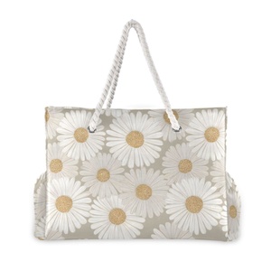 Wholesale Custom Print Multi-functional Casual Open-Closure Waterproof Handbag <b>Beach</b> Tote <b>Bags</b> <b>for</b> Women Vacations <b>Beach</b> - Product Image 1