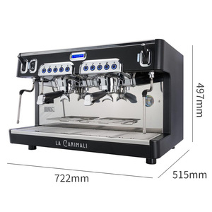 เครื่องชงกาแฟกึ่งอัตโนมัติ La Carimali ขนาด 722 มม. x 515 มม. x 497 มม. เครื่องทำเอสเพรสโซเชิงพาณิชย์ - Product Image 1