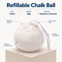 Balle de magnésie rechargeable de couleur personnalisée, absorbant la transpiration, pour l'escalade, la gymnastique et l'entraînement de CrossFit