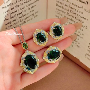 Conjunto de Joyas de Plata 925 con Circonita Brillante Moderna, Diseño OEM/ODM, para Uso Diario, Aniversario, Cumpleaños, Fiesta, Regalo para Ella - Product Image 1