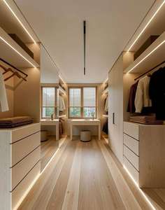 Offerta Speciale <span class=keywords><strong>Armadio</strong></span> Guardaroba Personalizzato in MDF Ultimo Modello per Soggiorno e Camera da Letto Design Moderno - Product Image 2