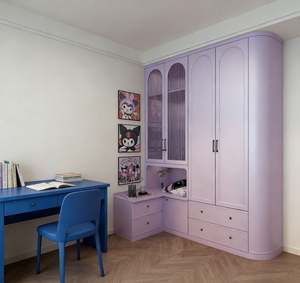 Kids Custom Size Multifunctional <b>Wardrobe</b> With Drawers Children Bedroom Storage Cabinet Non Toxic Material Safe for Toddlers - Product Image 6