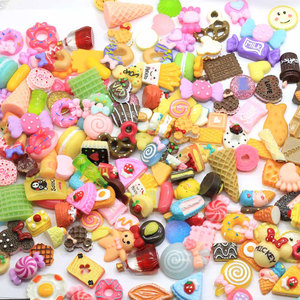 100 Pezzi Cabochon in Resina con Disegni di Dolci, Caramelle, Ciambelle, Biscotti e <span class=keywords><strong>Torte</strong></span>, Decorazioni per Artigianato - Product Image 6