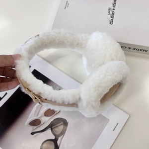 Couvre-oreilles en <span class=keywords><strong>laine</strong></span> australienne, chauffe-oreilles mignons et confortables pour femmes, protège-oreilles en <span class=keywords><strong>laine</strong></span> - Product Image 6