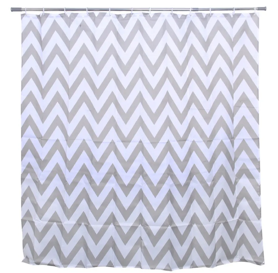 Curtain home shower fashion bath digital printed folding curtain