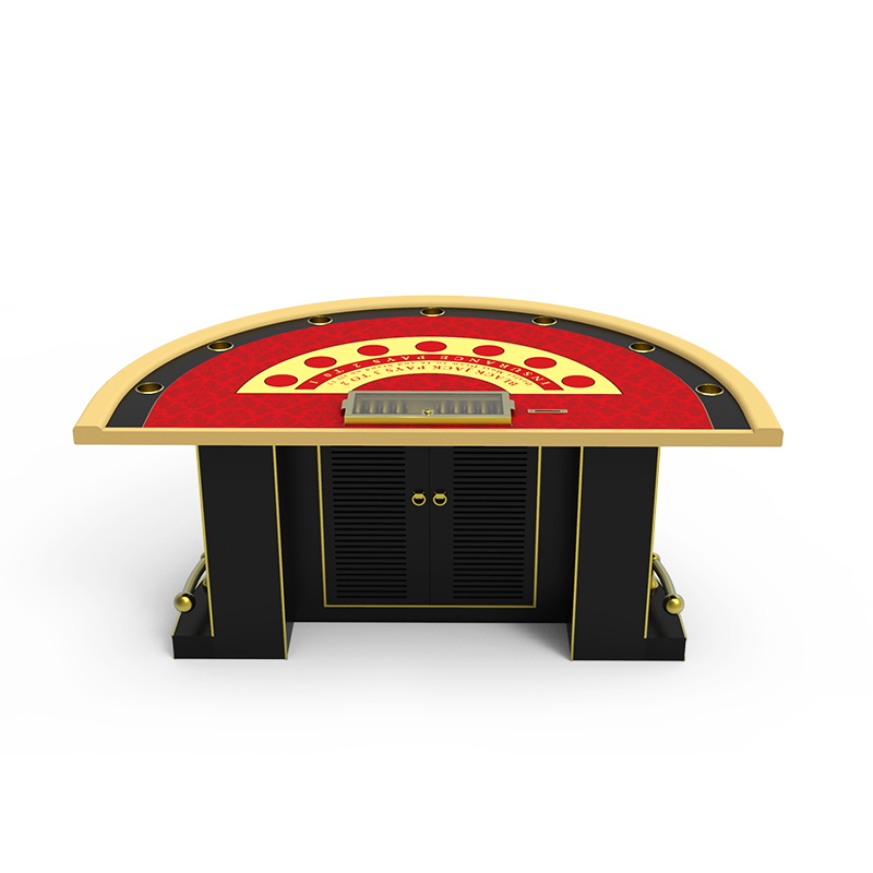 Профессиональный полукруглый азартный стол YH Deluxe Blackjack с алюминиевой педалью
