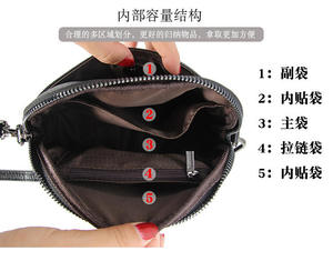 Sac à bandoulière Andong pour femmes et filles, en cuir de vache véritable, nouvelle mode, décontracté, multifonctionnel, pour le bureau et les soirées - Product Image 5