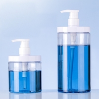 Bouteille de distribution de détergent à lessive pressurisé de grande capacité Bouteille de gel douche domestique Bouteille de distribution de liquide de savon pour les mains