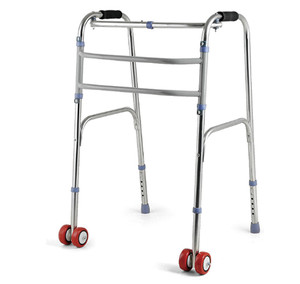 Déambulateurs à roulettes légers en aluminium argenté de qualité médicale, durables, de classe II, pour personnes handicapées, pour les escaliers, pour adultes - Product Image 4