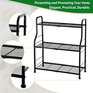 3 Tier Indoor Outdoor Plant <b>Stand</b> Metal Plant Shelf Flower <b>Pot</b> <b>Stand</b> Multi Level Plant Rack Home Garden Balcony Decor - Product Image 2