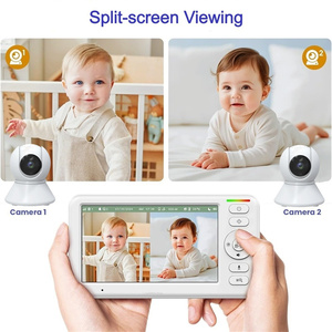 Moniteur de sommeil pour bébé avec écran LCD couleur haute définition de 6 pouces, connexion sans fil sécurisée à 960 pieds, mode ECO, caméra de surveillance pour enfants - Product Image 2