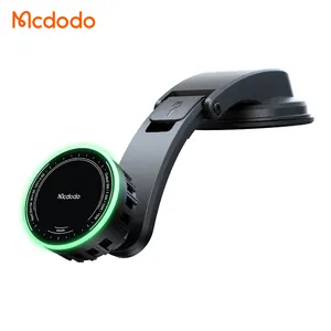 Mcdodo 511 LED Wireless Car Charger Flexible Rapid Cooling Fan Magnetic 15W/10W/7.5W Wireless Charger Car for iPhone Android