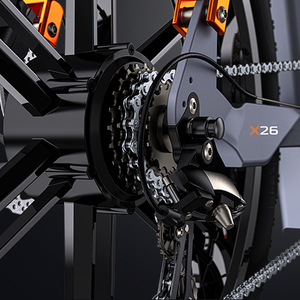 Vélo électrique <span class=keywords><strong>ENGWE</strong></span> <span class=keywords><strong>X26</strong></span> à double batterie, pneus larges, freins à disque hydrauliques, pour tous terrains, routes et montagnes, <span class=keywords><strong>X26</strong></span> <span class=keywords><strong>ENGWE</strong></span> <span class=keywords><strong>X26</strong></span> double batterie El - Product Image 6