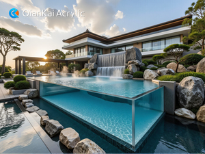 Plancher rectangulaire verre organique acrylique Transparent fenêtre claire piscine vente directe d'usine conception personnalisation - Product Image 2