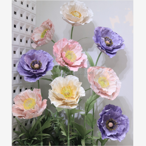Sognando di fantasia luce viola grande fiore con il gambo del fiore e la Base gigante fiore viola per la decorazione di sfondo di nozze - Product Image 1