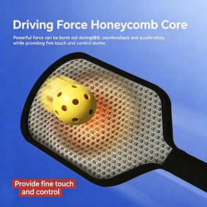 Pala de Pickleball Ergonómica con Agarre Antideslizante para una Sensación de Agarre Superior y Comodidad - Product Image 3