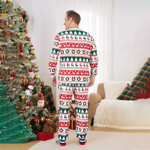 Conjunto <span class=keywords><strong>de</strong></span> Pijamas Navideños <span class=keywords><strong>para</strong></span> <span class=keywords><strong>Hombre</strong></span> al por Mayor, Cuello Redondo, Manga Larga, Estampado <span class=keywords><strong>de</strong></span> Flamencos, Palmeras, Árbol <span class=keywords><strong>de</strong></span> Navidad, Muñeco <span class=keywords><strong>de</strong></span> Nieve, <span class=keywords><strong>Dinosaurio</strong></span> - Product Image 1