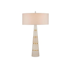Lámpara de Mesa Moderna con Incrustaciones de Chevron Azul y Blanco en Forma de Lágrima |   Iluminación Artesanal Costera para Habitaciones de Hotel y Áreas de Estar - Product Image 6