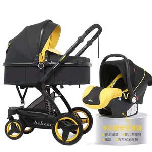 Vente en gros bon marché 2023 Nouveau système de voyage de luxe Poussette bébé 3 en 1 avec <span class=keywords><strong>nacelle</strong></span> - Product Image 2