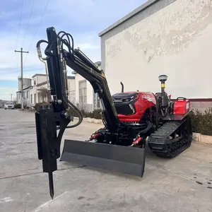 YS traktor, traktor traktor perayap kekuatan tinggi 4WD crawler 4WD dengan palu 50hp 60hp