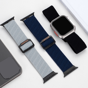 Lionorm Herringbone Alpine gelang anyaman nilon olahraga untuk jam tangan Apple Ultra <span class=keywords><strong>2</strong></span>/ 49mm 10 46mm gelang <span class=keywords><strong>Loop</strong></span> untuk tali Lwatch SE 6 5 - Product Image 6