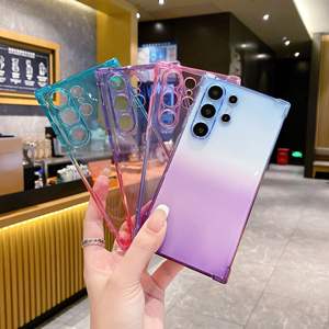 Nuovo caso per <span class=keywords><strong>Samsung</strong></span> S24 Ultra quattro angolo Anti-goccia TPU chiaro gradiente custodia per telefono per <span class=keywords><strong>Samsung</strong></span> Galaxy S24 S23 S22 Ultra Plus - Product Image 5
