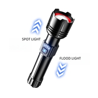 Wason meilleure vente logo laser gratuit emballage de marque OEM lampe de poche torche à led zoomable en aluminium TYPE-C haute puissance