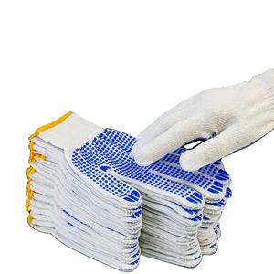 Guantes de jardín antideslizantes con puntos de PVC de punto de algodón a precio de fabricantes - Product Image 6