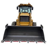 Excavadora Multifuncional Confiable para Carreteras Municipales, Retroexcavadora Caterpillar CAT420F de Segunda Mano