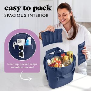 Fit Fresh Carefree Cooler Collection Insulated Leakproof Water Resistant Tote Mini Sling Bag - Product Image 3