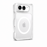 Coque de téléphone portable transparente multicolores OEM ODM pour iPhone Duo, compatible avec la charge sans fil magnétique