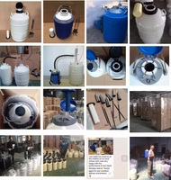 Récipient à azote liquide YDS-10 Dewar Flask, réservoir de semence, stockage cryogénique, thermos sous vide
