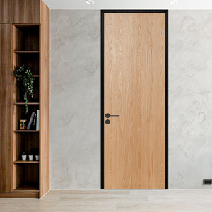 Porte in Legno Massello con Impiallacciatura Composita, <span class=keywords><strong>Su</strong></span> <span class=keywords><strong>Misura</strong></span>, Moderne per Interni, Set Camera <span class=keywords><strong>da</strong></span> Letto, Rovere Bianco Nordamericano, Frassino Bianco, Noce Nero - Product Image 5
