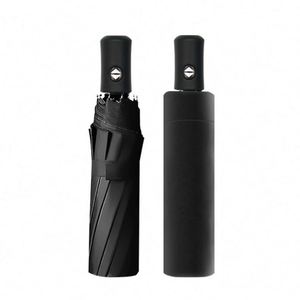 Wholesales Fully-Automatic Auto Open Sunshade 8 Ribs 190T Pongee Umbrella Sunny Rain Dual-use Business <b>Folding</b> Custom Logo - Product Image 1