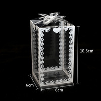 Boîte cadeau en PVC transparent à expédition rapide pour fleurs, bonbons, crème pour les yeux, blush, poudre libre - Boîte à gâteau en plastique polyvalente