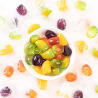 Snoepgoed groothandel OEM/ODM op maat privélabel 3D afpelbare gummy snoepjes 50% echt fruitsap zachte snoepjes
