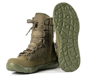 Botas Ligeras para Selva y Bosque TSB01 Color Verde Oliva con Cierre Lateral, Venta al Por Mayor - Product Image 2