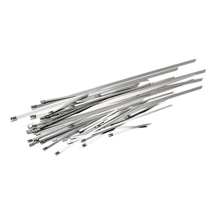 Abrazaderas de Cable de Acero Inoxidable Chcc 304 de 4.6x300mm, Autoblocantes, Metálicas, para Cables de Tráfico, Uso en Exteriores, Resistentes a Altas Temperaturas - Product Image 3