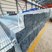Penjualan Langsung Pabrik Pipa Persegi Panjang GI Pra-Galvanis 50x100mm X Tebal 2mm Q195 Q235 Q345 Hollow Section RHS Scaffolding PIPE