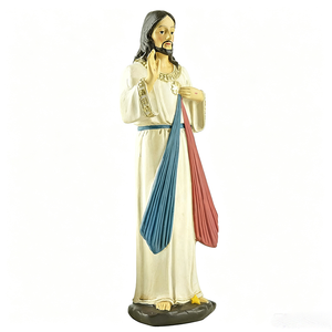 Statue personnalisée de Jésus-Christ Catolico en résine de 7,5 pouces, figurine de Jésus de la Divine Miséricorde, figurines de la Nativité, cadeaux religieux - Product Image 4