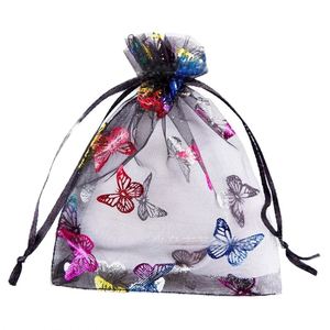 7*9cm Christmas Organza Drawstring Storage <b>Bag</b> Set for Jewelry & Cosmetics Eco-Friendly Living Room Lace Packaging - Product Image 1