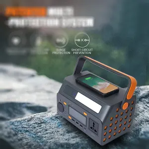 휴대용 발전소 110V 300W (피크 500W) 40800mAh 비상 태양 발전기 캠핑 야외 낚시 배터리