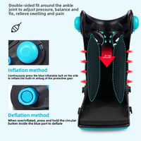 Bottes de soutien de cheville de rééducation professionnelle Double Airbag protecteur de pied en coton respirant pour Tendon d'Achille nouvelle cheville