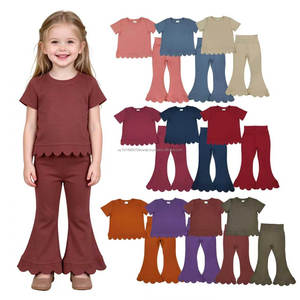 Pijamas de Algodón Orgánico con Estampado para Niñas Pequeñas, Diseño Festivo, Suaves y Cómodos, Venta al Por Mayor, Ropa Linda - Product Image 6