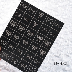 ZHI JIA Nouveauté Autocollants 5D Imperméables <span class=keywords><strong>Papillon</strong></span> et Nœud pour Ongles – Décorations Nail Art - Product Image 3