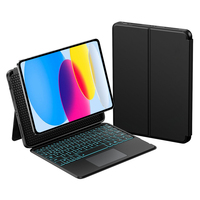 Clavier pour tablette iPad 11e génération A16 avec pavé tactile intégré et support pour stylet, housse de protection pour l'école et le travail