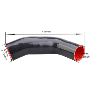 Nouveau tuyau d'admission en Silicone tuyau Turbo entrée coude silencieux supprimer pour VW <span class=keywords><strong>Golf</strong></span> MK7 R Audi 2015 + V8 MK3 A3 S3 TT EA888 3gen moteur - Product Image 3