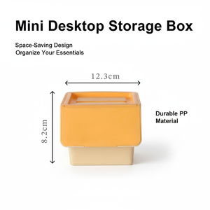 Stapelbare <span class=keywords><strong>Mini</strong></span>-Schreibtisch-Aufbewahrungsbox mit Deckel Individuelles Muster - Product Image 4